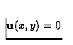 ${\bf u}(x,y) = 0$