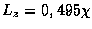 $L_{z} = 0,495 \chi$